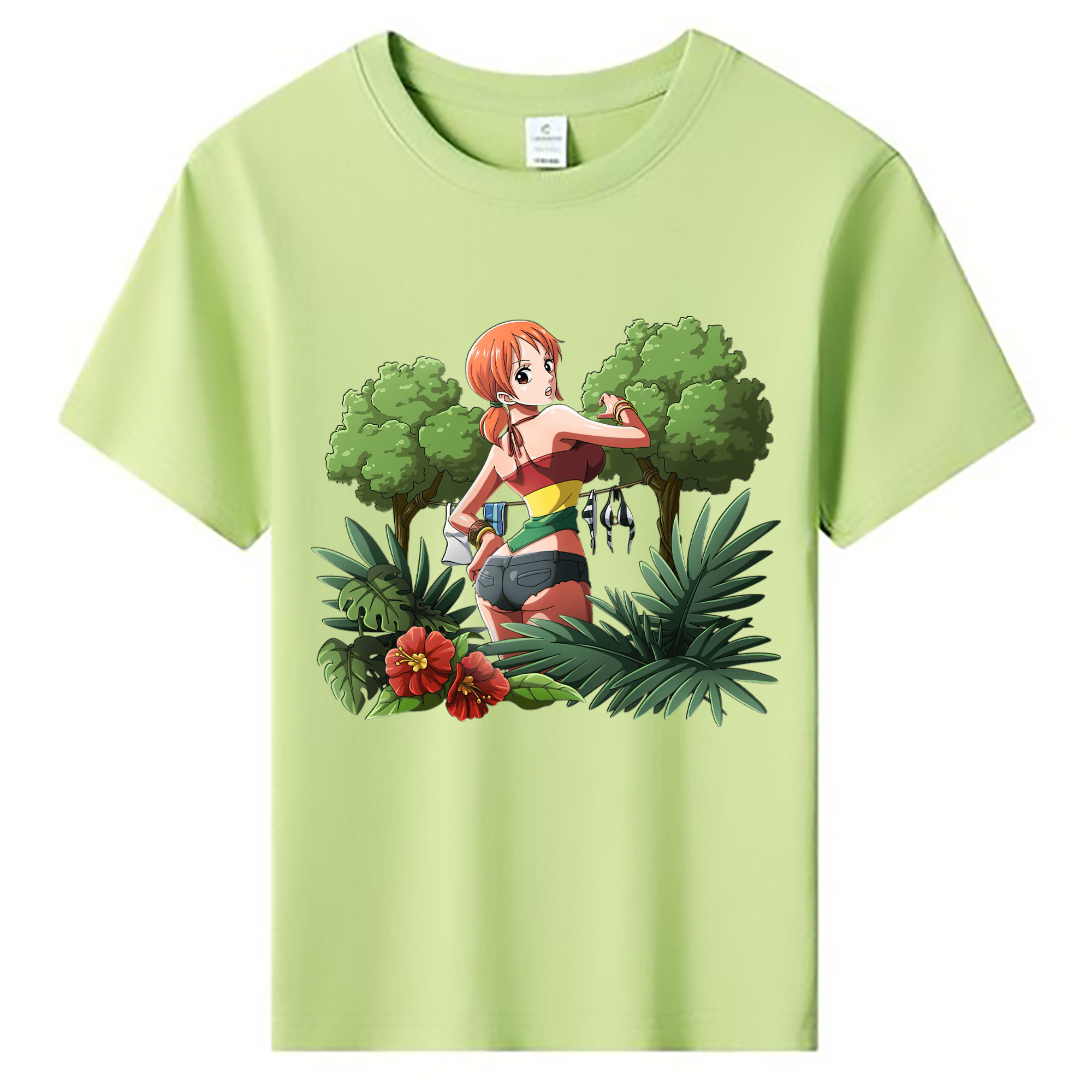 （画像用） ワンピース ナミ ONE PIECE Nami 綿100％キッズTシャツ（フロントプリント）